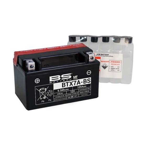 Akü 12v 7ah 90cc Agm Btx7a-bs Bs Battery