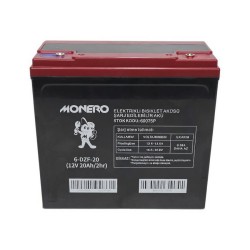 Monero Aku 12v-20 24 Amper Dik 180x78x170 Mm E-bike