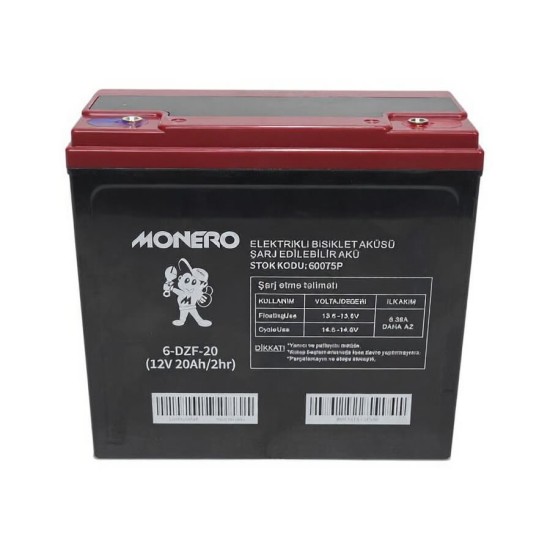Monero Aku 12v-20 24 Amper Dik 180x78x170 Mm E-bike