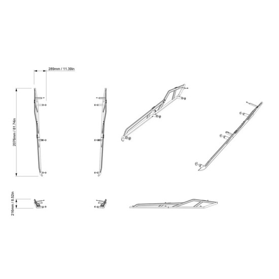 Can-am K-rock Slider Guard Body Panel Max B-160