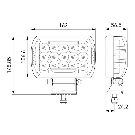 Hella Valuefit Led Lamba Off-road 12v-24v 450 1fe358154-041