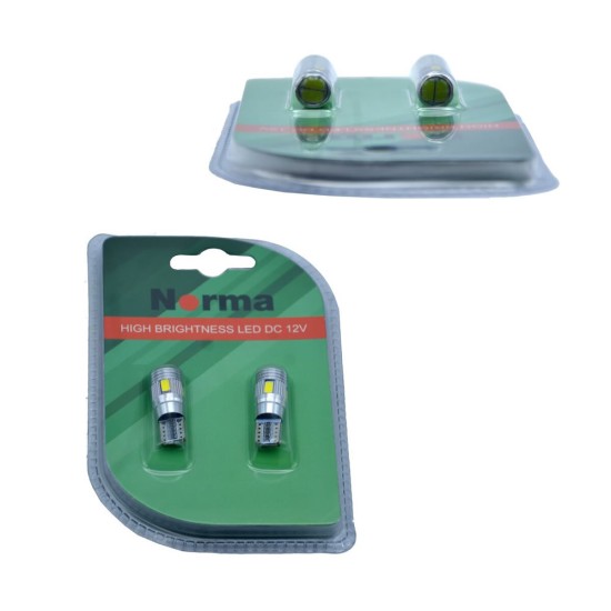 Norma 12v 5w Di̇psi̇z Led Ampül Set T10 Nr160429