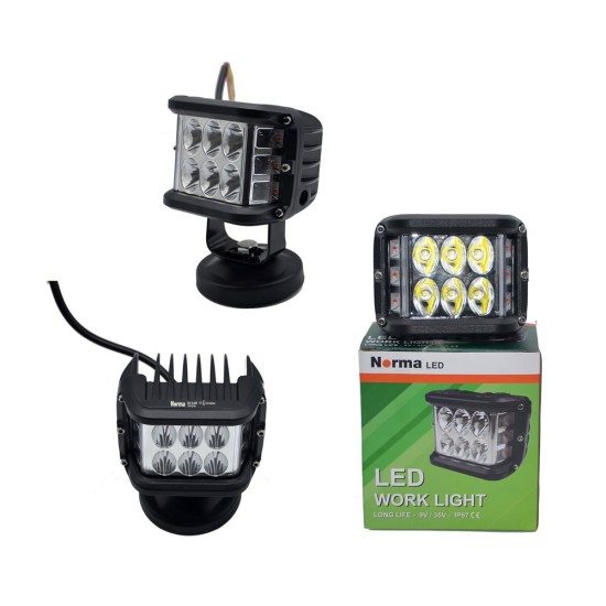 Norma Kare Çakarlı Led Kırmızı 27 W 9