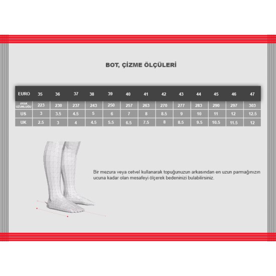 Cox Yünlü Çizme Konçlu