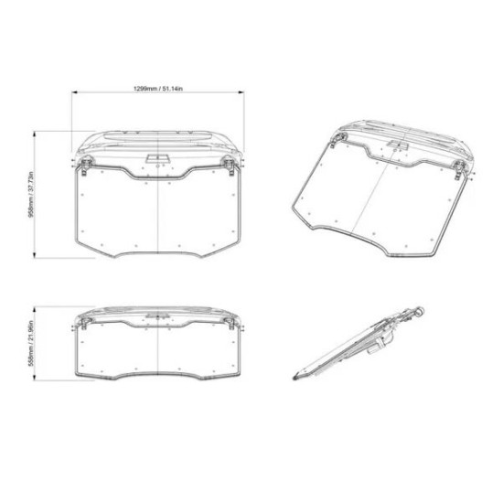 Can-am ÖN Cam Windshield Folding Kit Ssp