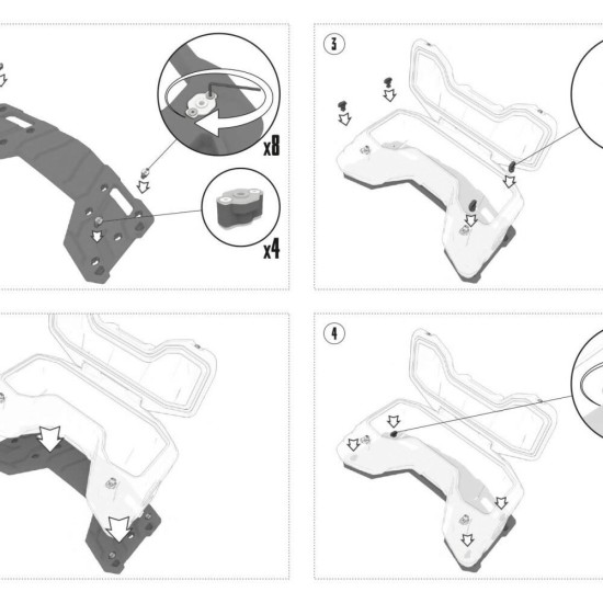 Tesseract Arka Çanta Cfmoto 800/1000 2024-2025 95 Li̇tre