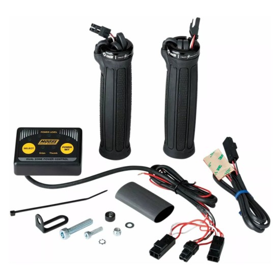 Atv Kelepçeli̇ Çi̇ft Bolgeli̇ Isıtmalı Elci̇kler Gri̇ps Heated W/thumbwarm