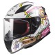 Ls2 Rapid Mini Crazy Pop Beyaz Pembe Çocuk Kask