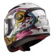 Ls2 Rapid Mini Crazy Pop Beyaz Pembe Çocuk Kask
