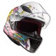 Ls2 Rapid Mini Crazy Pop Beyaz Pembe Çocuk Kask