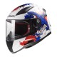 Ls2 Rapid Mini Monster Beyaz Mavi̇ Çocuk Kask