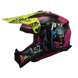 Ls2 Fast 2 Gori̇lla Mor Neon Sarı Kask