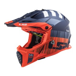 Ls2 Fast Evo Xcode Mat Turuncu Mavi̇ Kask