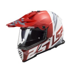Ls2 Pioneer Evo Evolve Kırmızı Beyaz Kask