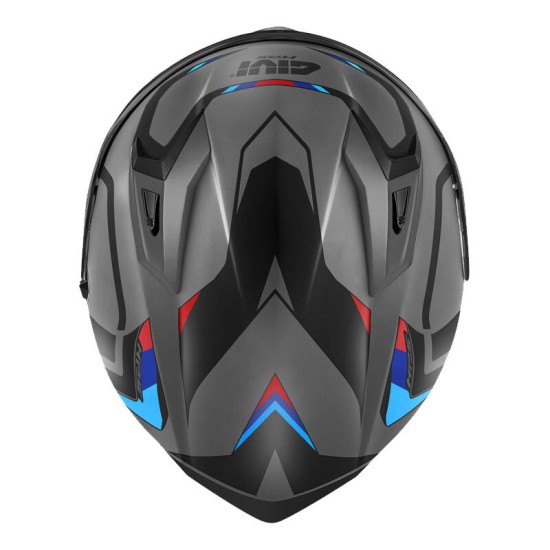 Givi 50.8 Mach1 Mat Gri Siyah Kırmızı Kask