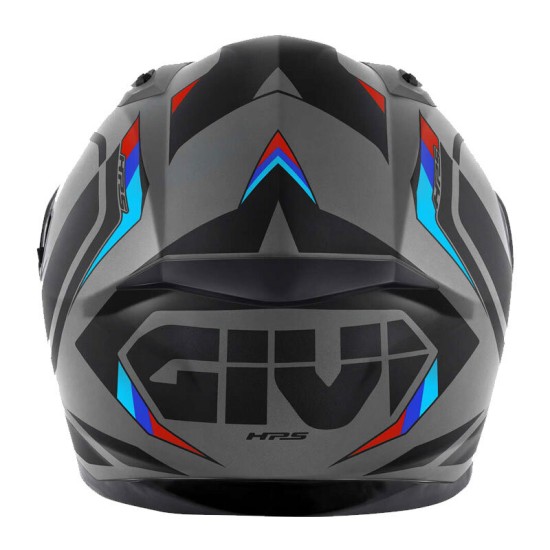 Givi 50.8 Mach1 Mat Gri Siyah Kırmızı Kask