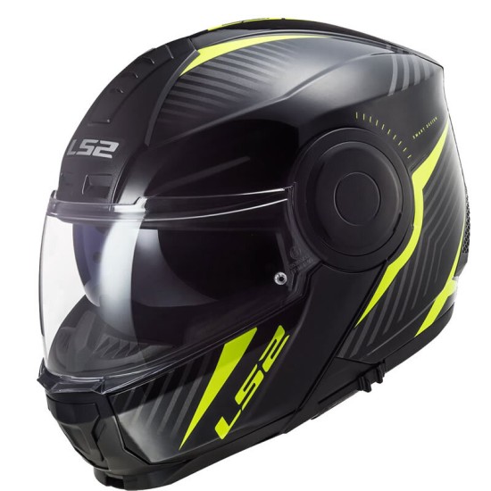 Ls2 Scope Skid Si̇yah Neon Sarı Kask