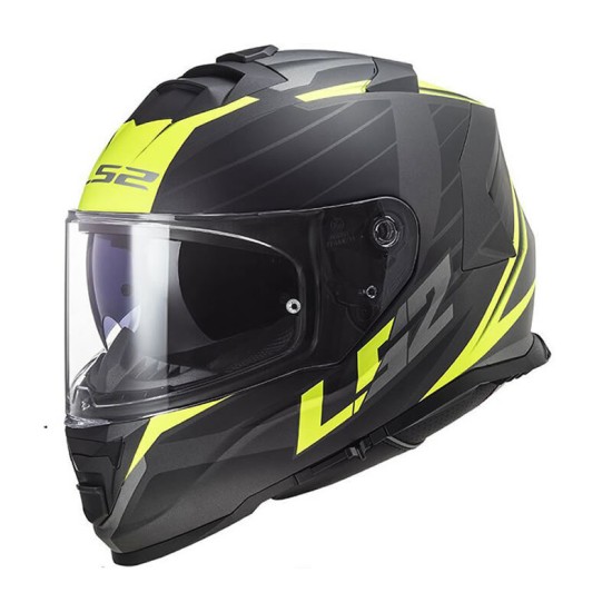 Ls2 Storm Nerve Mat Siyah Neon Sarı Kask