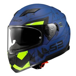Ls2 Stream Evo Max Mat Mavi̇ Sarı Kask
