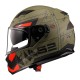 Ls2 Stream Evo Max Mat Military Yeşil Kırmızı Kask