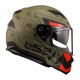 Ls2 Stream Evo Max Mat Military Yeşil Kırmızı Kask
