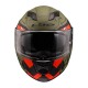 Ls2 Stream Evo Max Mat Military Yeşil Kırmızı Kask