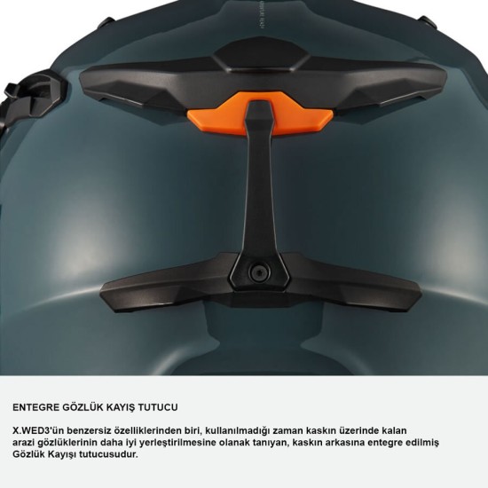 Nexx X.wed 3 Trailmania Mat Mavi̇ Kırmızı Kask