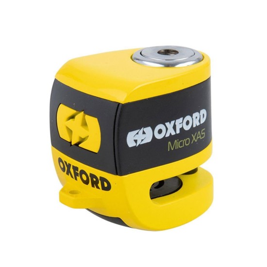Oxford Micro Xa5 Alarmlı Disk Kilidi Sarı