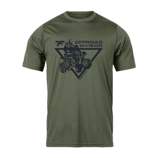 Finntrail T-shirt Atv 6708 Khaki Haki̇ Ti̇şört