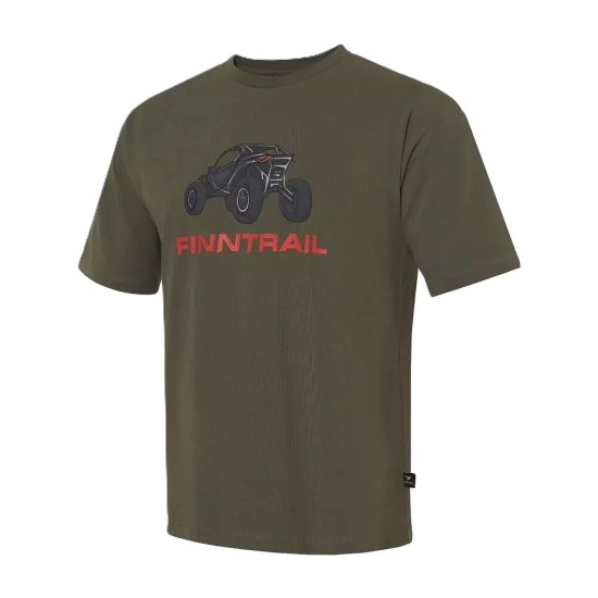 Finntrail T-shirt Buggy 6716 Khaki Haki̇ Ti̇şört