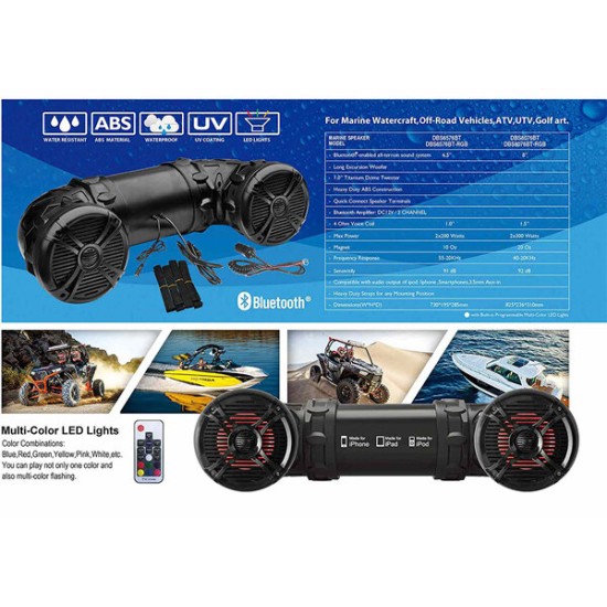 Di̇bei̇si̇ Hoparlör Siyah Renk Marin Atv Ve Utv Ledli