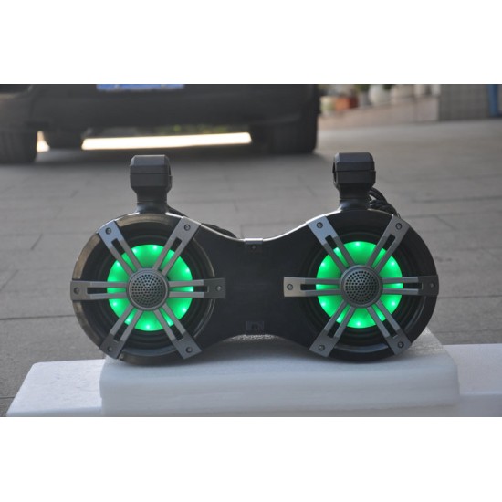 Dibeisi Hoparlör Siyah Renk Marin Atv Ve Utv Ledli
