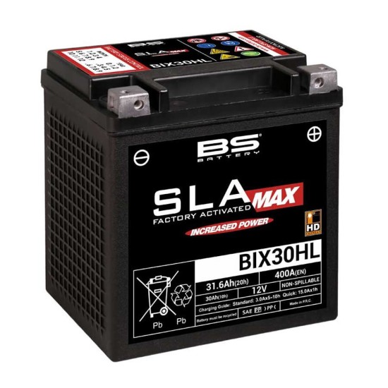 Akü Bıx30hl Sla Max 12v 30ah Bs Battery