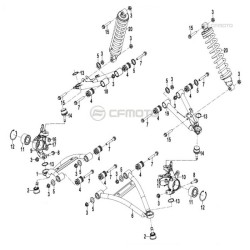 Cf Moto Cforce 450cc Atv ÖN Salıncak Sol Alt Ca3l