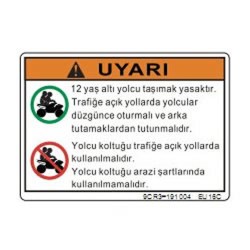 Cf Moto Yolcu Uyarı Eti̇keti̇ 500 Atr-3
