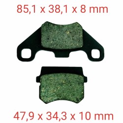 Mondi̇al Eagle 50 Ön Fren Di̇sk Balatası Au Spi̇der 250 Cazador 180 Fa416