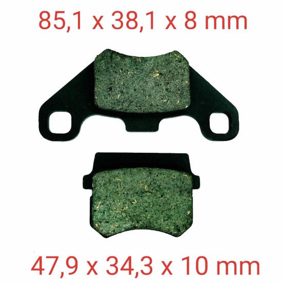 Mondi̇al Eagle 50 Ön Fren Di̇sk Balatası Au Spi̇der 250 Cazador 180 Fa416