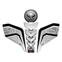 Gp Kompozit Cf Moto 250 Nk 2018-2021 Uyumlu Tank Pad Seti Gri
